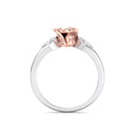 Load image into Gallery viewer, Rose Garden ring in white gold with white diamond of 0.04 ct in weight
