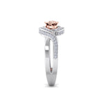 Load image into Gallery viewer, Rose Garden ring in white gold with white diamond of 0.26 ct in weight