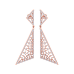 Load image into Gallery viewer, Drop earrings in yellow gold with white diamonds of 1.98 ct in weight