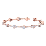 Load image into Gallery viewer, Bracelet in yellow gold with white diamonds of 2.31 ct in weight