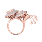 Load image into Gallery viewer, Diamond ring in rose gold with white diamonds of 1.73 ct in weight