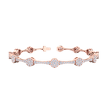 Load image into Gallery viewer, Bracelet in yellow gold with white diamonds of 2.31 ct in weight
