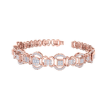Load image into Gallery viewer, Statement bracelet in white gold with white diamonds of 1.77 ct in weight