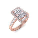 Load image into Gallery viewer, Beautiful Ring in rose gold with white baguette diamonds of 0.59 ct in weight