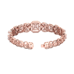 Load image into Gallery viewer, Statement bracelet in yellow gold with white diamonds of 3.09 ct in weight