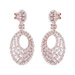 Load image into Gallery viewer, Classic earrings in yellow gold with white diamonds of 5.40 ct in weight