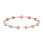 Load image into Gallery viewer, Bracelet in rose gold with white diamonds of 2.31 ct in weight