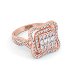 Load image into Gallery viewer, Fashion ring in rose gold with white diamonds of 0.67 ct in weight