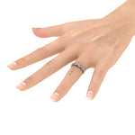 Load image into Gallery viewer, Beautiful Ring in rose gold with white diamonds of 0.40 ct in weight