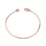 Load image into Gallery viewer, Cuff bracelet in rose gold with white diamonds of 0.62 ct in weight