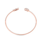 Load image into Gallery viewer, Cuff bracelet in rose gold with white diamonds of 0.52 ct in weight