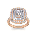 Load image into Gallery viewer, Beautiful Ring in yellow gold with white diamonds of 3.07 ct in weight