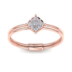 Load image into Gallery viewer, Beautiful Ring in rose gold with white diamonds of 0.13 ct in weight