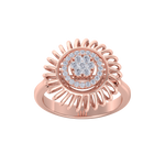 Load image into Gallery viewer, Diamond ring in rose gold with white diamonds of 0.23 ct in weight