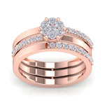 Load image into Gallery viewer, Beautiful ring in rose gold with white diamonds of 0.64 ct in weight