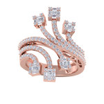 Load image into Gallery viewer, Beautiful ring in white gold with white diamonds of 1.28 ct in weight