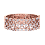 Load image into Gallery viewer, Diamond bangle in rose gold with white diamonds of 6.21 ct in weight