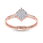 Load image into Gallery viewer, Beautiful Ring in rose gold with white diamonds of 0.26 ct in weight