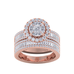 Load image into Gallery viewer, Diamond ring in yellow gold with white diamonds of 2.57 ct in weight
