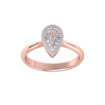 Load image into Gallery viewer, Diamond ring in rose gold with white diamonds of 0.39 ct in weight