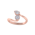 Load image into Gallery viewer, Beautiful ring in rose gold with white diamonds of 0.23 ct in weight
