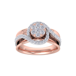 Load image into Gallery viewer, Solitaire ring in rose gold with white diamonds of 0.50 ct in weight