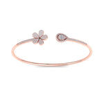 Load image into Gallery viewer, Cuff bracelet in rose gold with white diamonds of 0.72 ct in weight