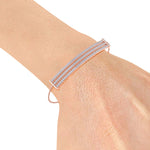 Load image into Gallery viewer, Bar diamond bracelet in rose gold with white diamonds of 0.93 ct in weight