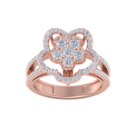 Load image into Gallery viewer, Elegant Diamond ring in yellow gold with white diamonds of 0.89 ct in weight