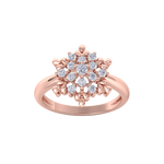 Load image into Gallery viewer, Diamond ring in rose gold with white diamonds of 0.37 ct in weight
