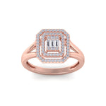Load image into Gallery viewer, Beautiful Ring in rose gold with white diamonds of 0.39 ct in weight