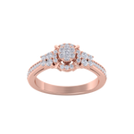 Load image into Gallery viewer, Diamond ring in rose gold with white diamonds of 0.40 ct in weight