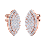 Load image into Gallery viewer, Marquise stud earrings in white gold with white diamonds of 1.67 ct in weight
