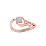 Load image into Gallery viewer, Elegant ring in yellow gold with white diamonds of 0.09 ct in weight