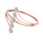 Load image into Gallery viewer, Diamond bangle in rose gold with white diamonds of 3.26 ct in weight
