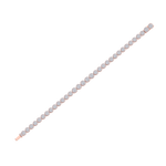 Load image into Gallery viewer, Tennis bracelet in rose gold with white diamonds of 3.65 ct in weight