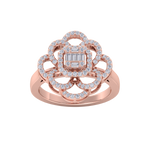 Load image into Gallery viewer, Diamond ring in yellow gold with white diamonds of 0.53 ct in weight