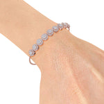 Load image into Gallery viewer, Diamond bracelet in white gold with white diamonds of 1.12 ct in weight