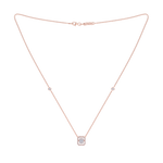 Load image into Gallery viewer, Square necklace in white gold with white diamonds of 0.59 ct in weight