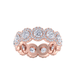 Load image into Gallery viewer, Eternity ring in white gold with white diamonds of 3.45 ct in weight