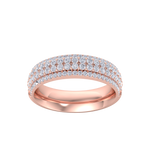 Load image into Gallery viewer, Diamond ring in rose gold with white diamonds of 0.85 ct in weight