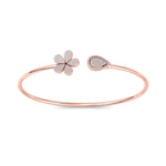 Load image into Gallery viewer, Cuff bracelet in rose gold with white diamonds of 0.49 ct in weight