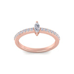 Load image into Gallery viewer, Diamond ring in rose gold with white diamonds of 0.44 ct in weight
