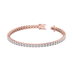 Load image into Gallery viewer, Tennis bracelet in yellow gold with white diamonds of 0.88 ct in weight