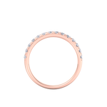 Load image into Gallery viewer, Classic Wedding band in rose gold with white diamonds of 0.49 ct in weight