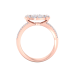 Load image into Gallery viewer, Diamond ring in rose gold with white diamonds of 1.59 ct in weight