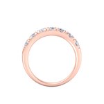Load image into Gallery viewer, Classic Wedding band in rose gold with white diamonds of 1.16 ct in weight