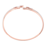 Load image into Gallery viewer, Intricate cuff in rose gold with white diamonds of 3.24 ct in weight