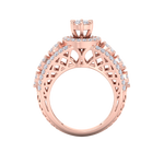 Load image into Gallery viewer, Beautiful ring in yellow gold with white diamonds of 1.28 ct in weight