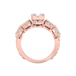 Load image into Gallery viewer, Diamond ring in yellow gold with white diamonds of 1.25 ct in weight